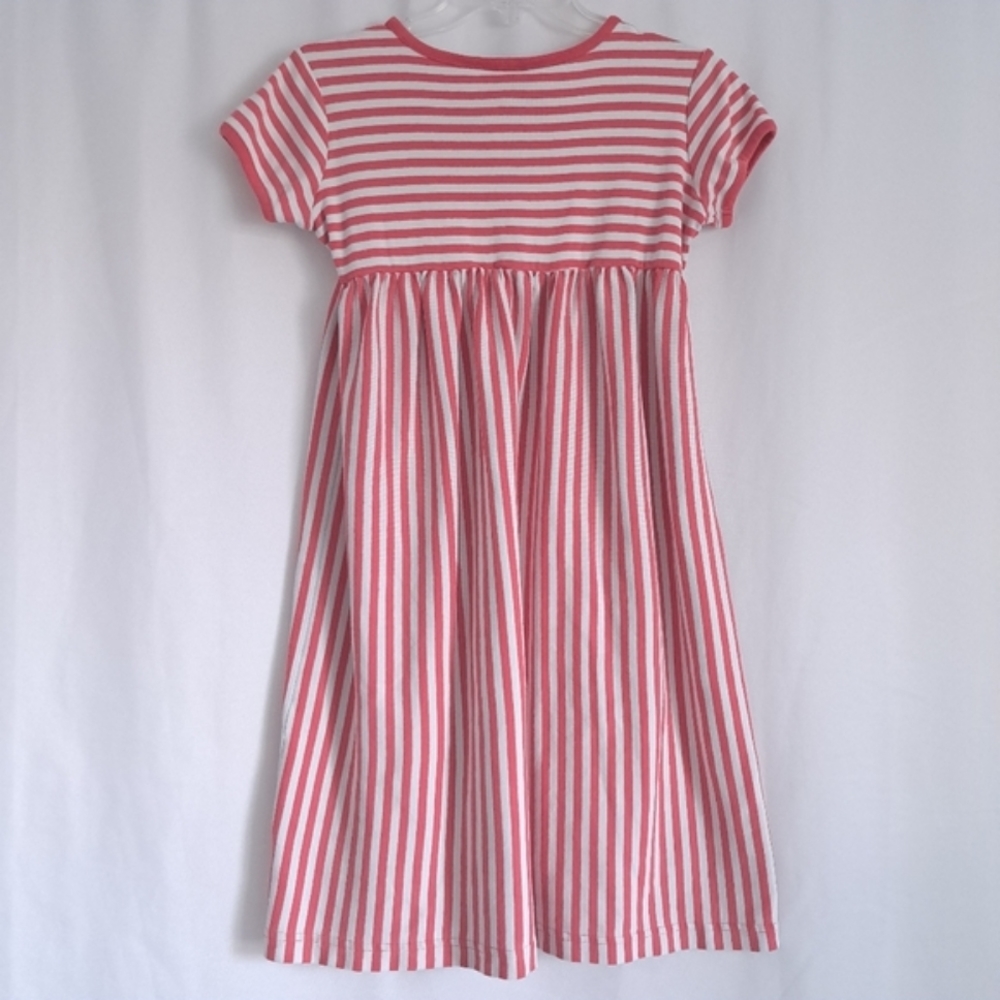 Hanna Andersson Girls Cotton Knit Striped Dress - Picture 3 of 5